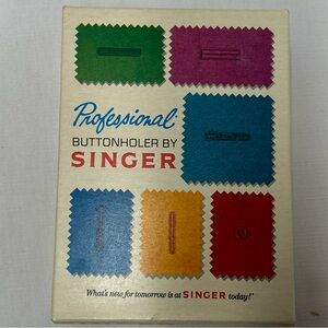 Singer professional buttonholer for vertical-needle Zig-Zag sewing machines